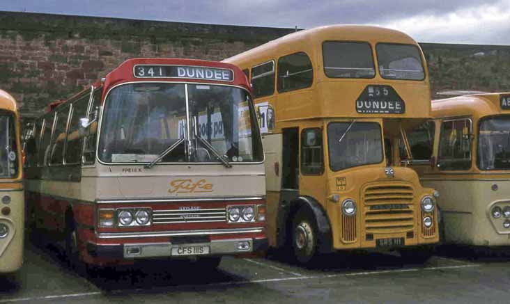 Alexander Fife Leyland Leopard Duple Dominant FPE111 & Northern Albion Lowlander Alexander MRE1